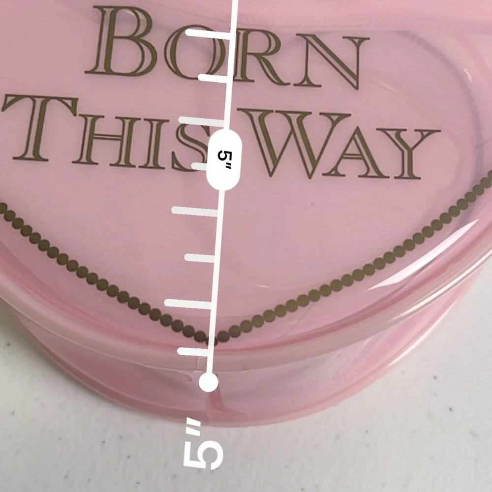 Too Faced Born This Way Pink Glossy PVC Make up Pouch